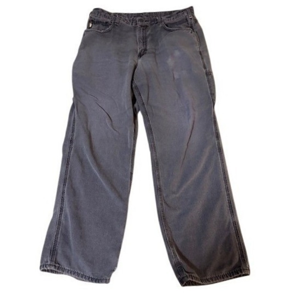 Carhartt FR Flame Resistant Carpenter Pants Mens 36x30 Faded Navy FRB159-DNY